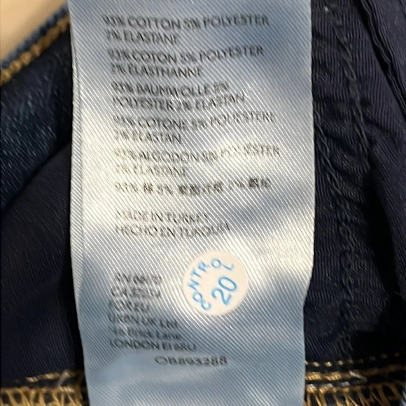 Free People/We The Free Raw Hem High Rise Skinny Jegging in Deep Indigo - Sz 26 - Picture 8 of 8